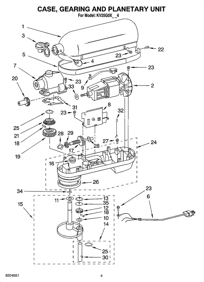 Diagram for KV25G0XBW4