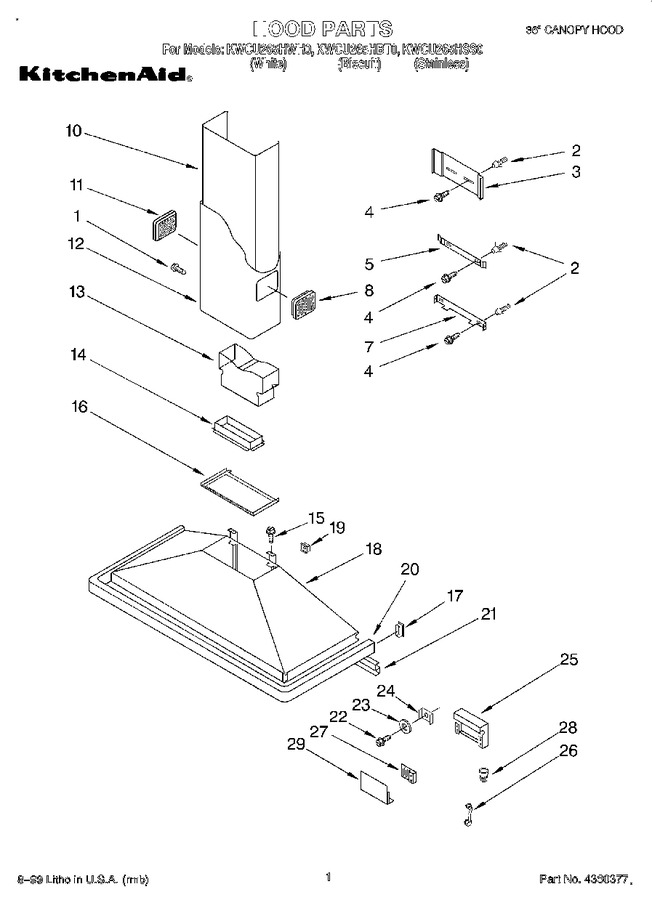 Diagram for KWCU265HSS0