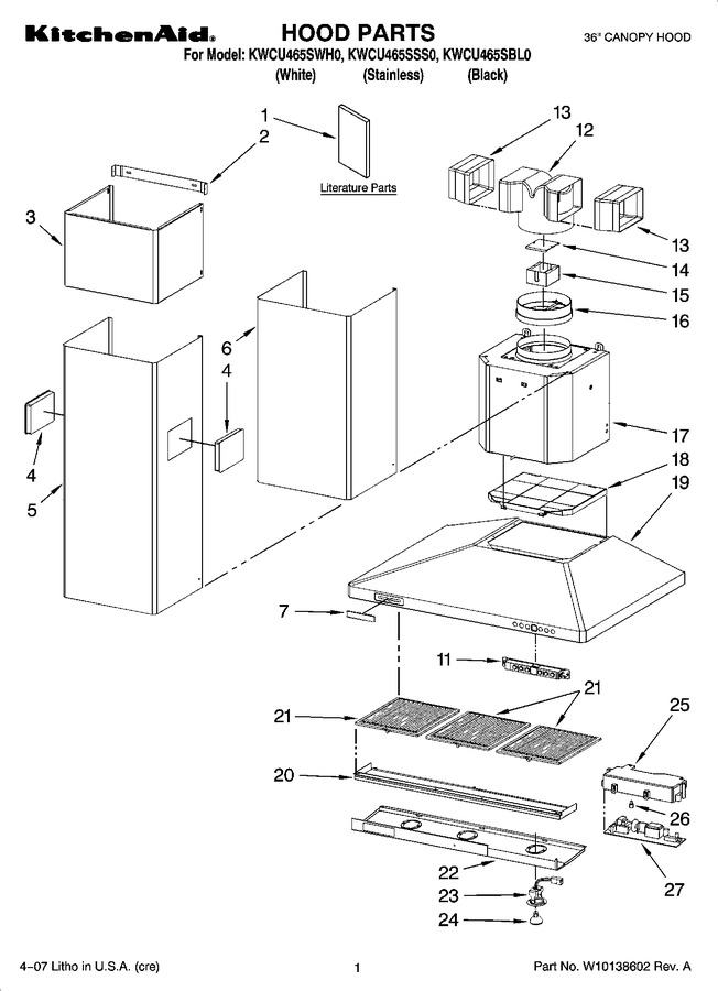 Diagram for KWCU465SSS0