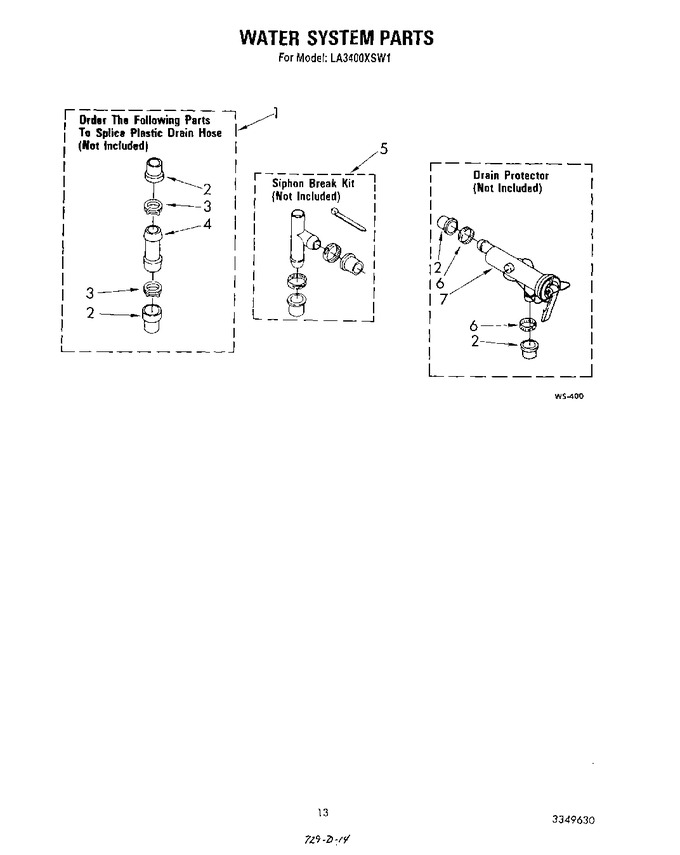 Diagram for LA3400XSW1