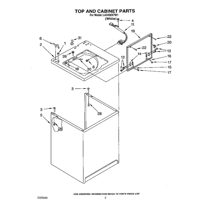 Diagram for LA3400XTW1