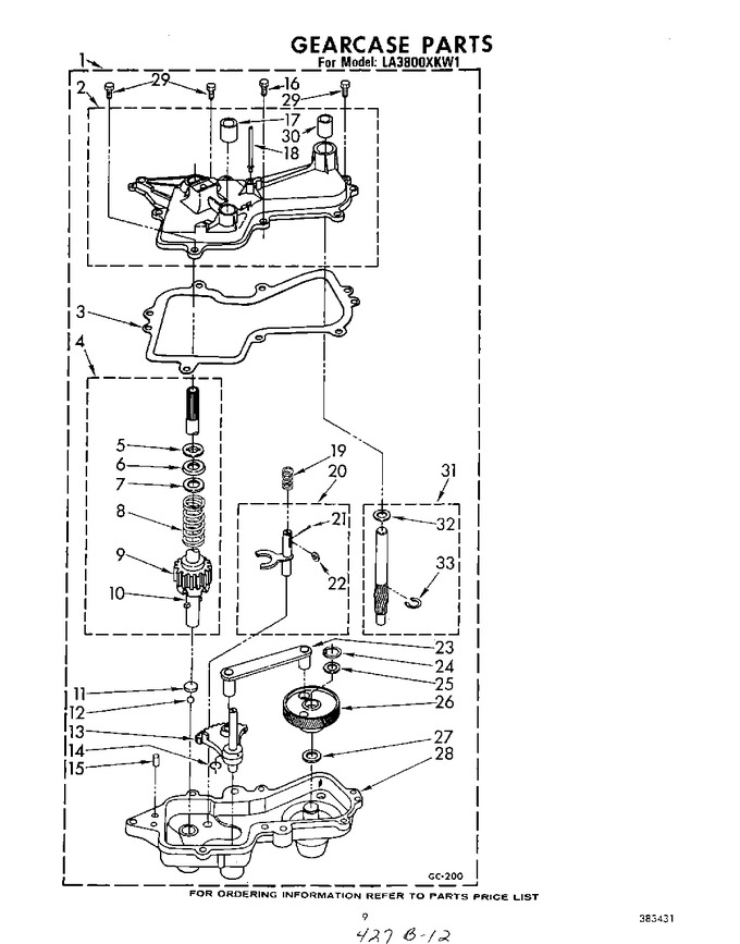 Diagram for LA3800XKW1