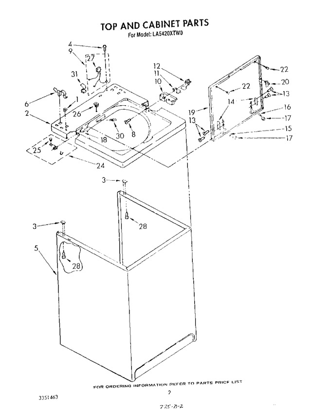Diagram for LA5420XTW0