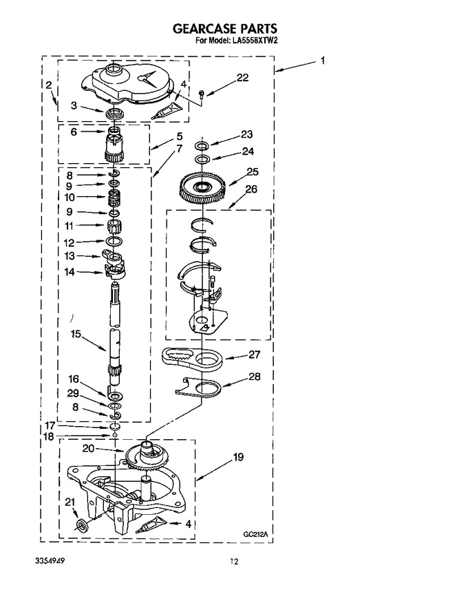 Diagram for LA5558XTW2