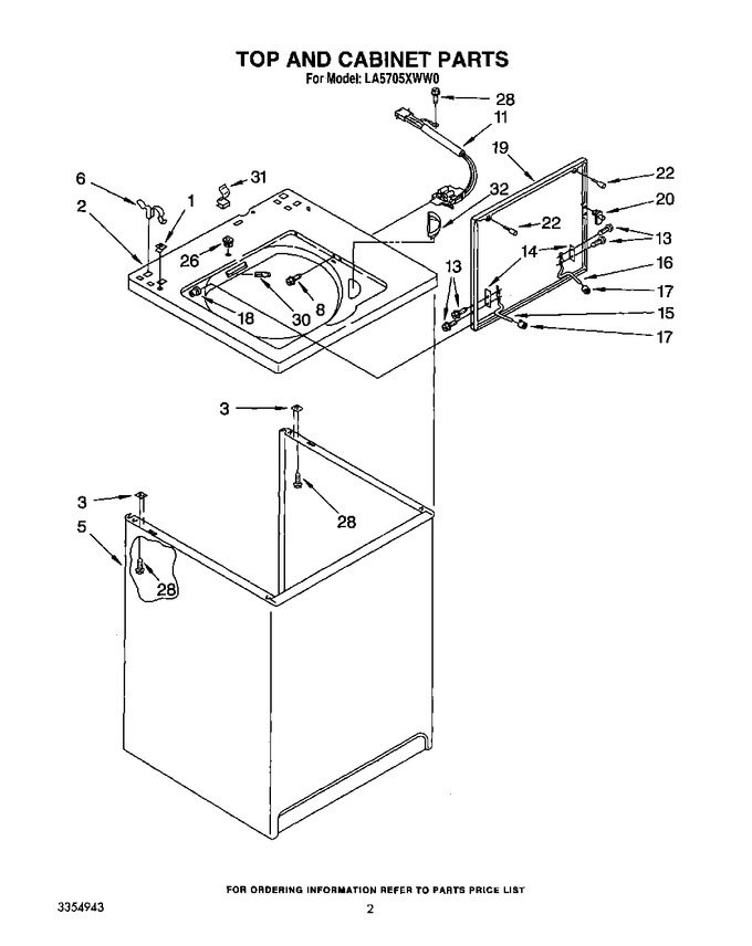 Diagram for LA5705XWN0