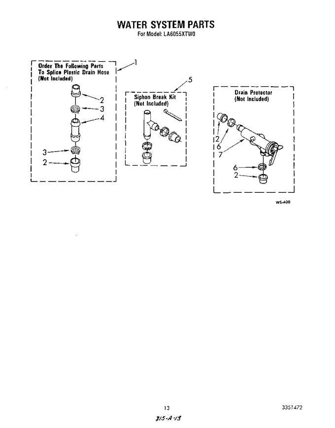 Diagram for LA6055XTW0