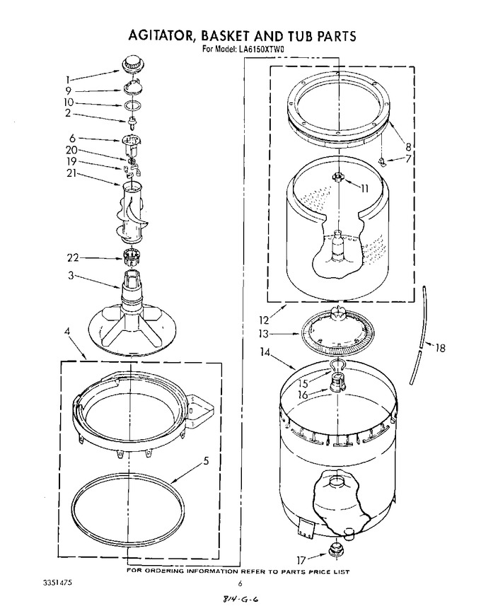 Diagram for LA6150XTW0