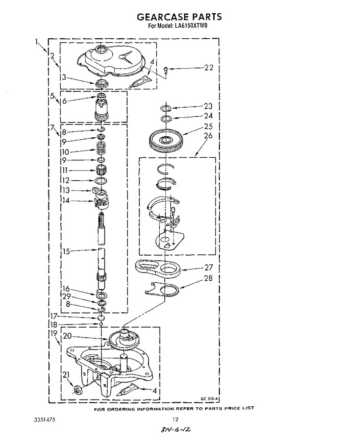 Diagram for LA6150XTW0