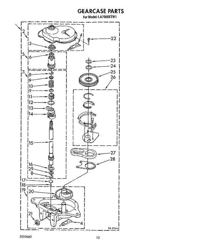 Diagram for LA7000XTW1