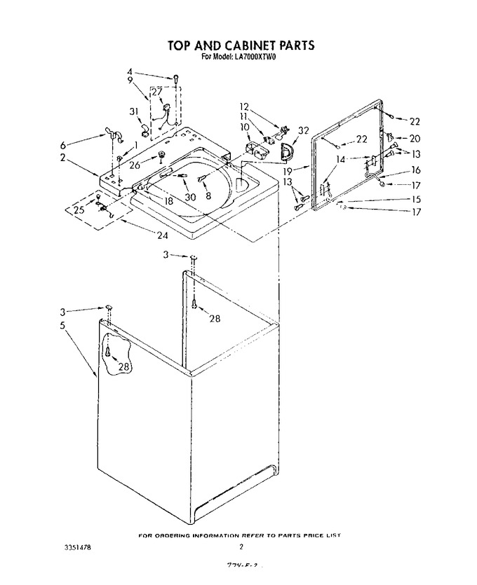 Diagram for LA7000XTM0