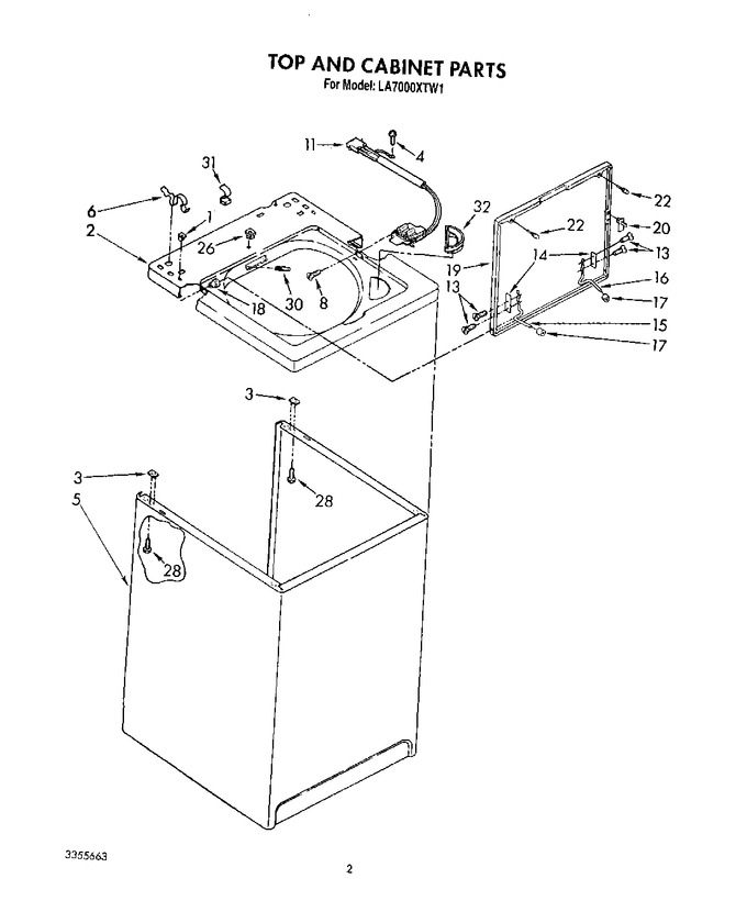 Diagram for LA7000XTW1