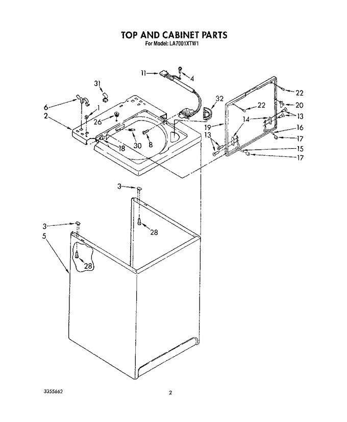 Diagram for LA7001XTG1