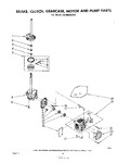 Diagram for 06 - Brake, Clutch, Gearcase, Motor And Pump