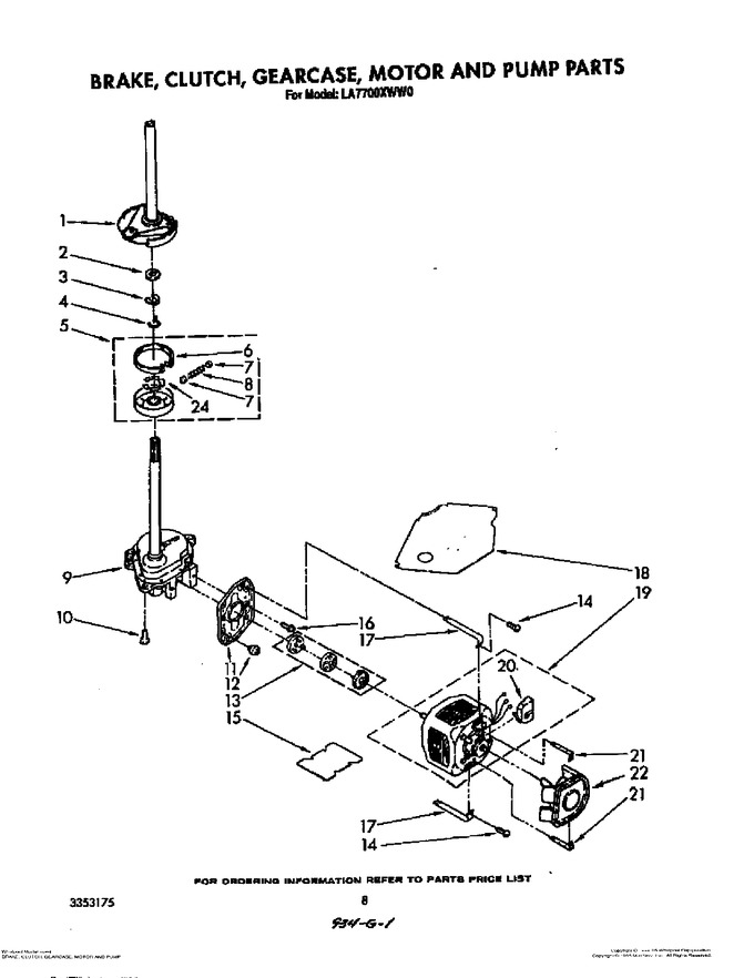 Diagram for LA7700XWW0