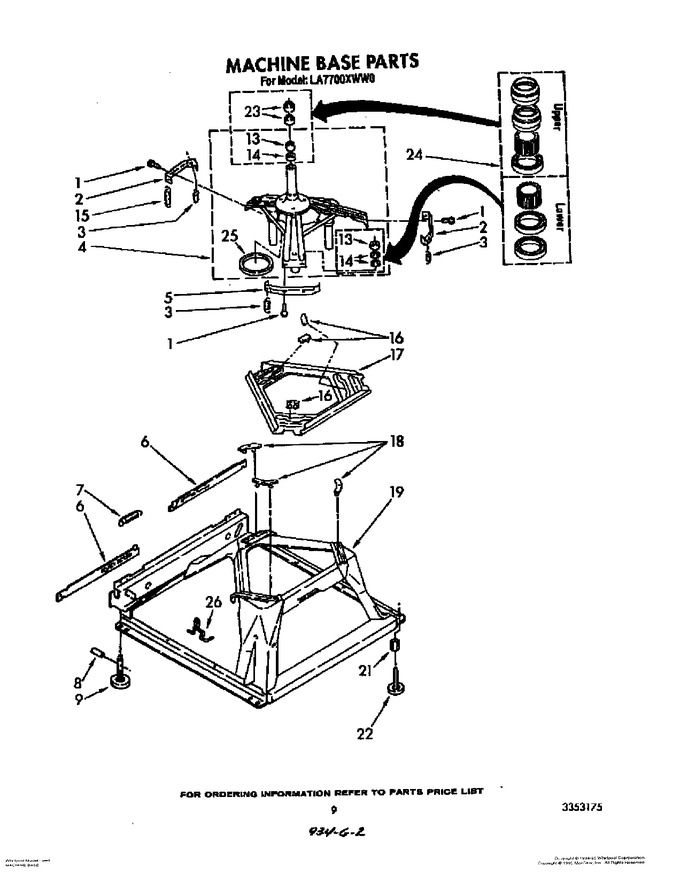 Diagram for LA7700XWW0