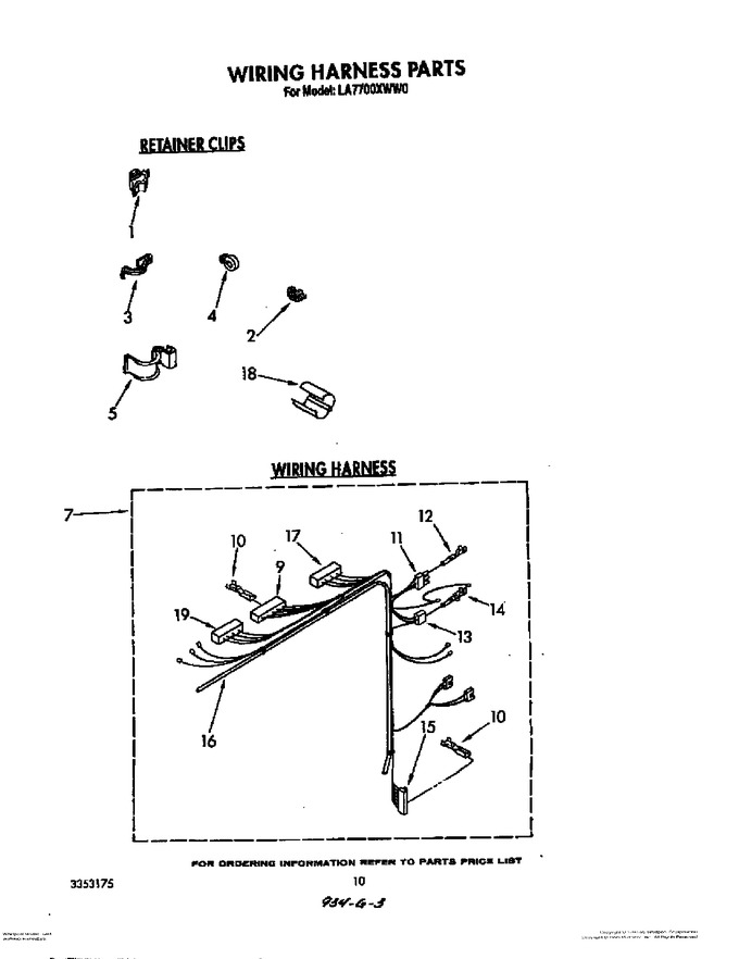 Diagram for LA7700XWW0