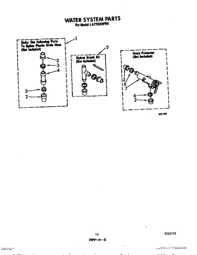 Diagram for LA7700XWW0