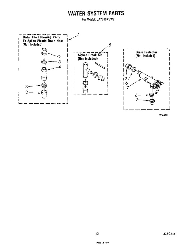 Diagram for LA7800XSW2