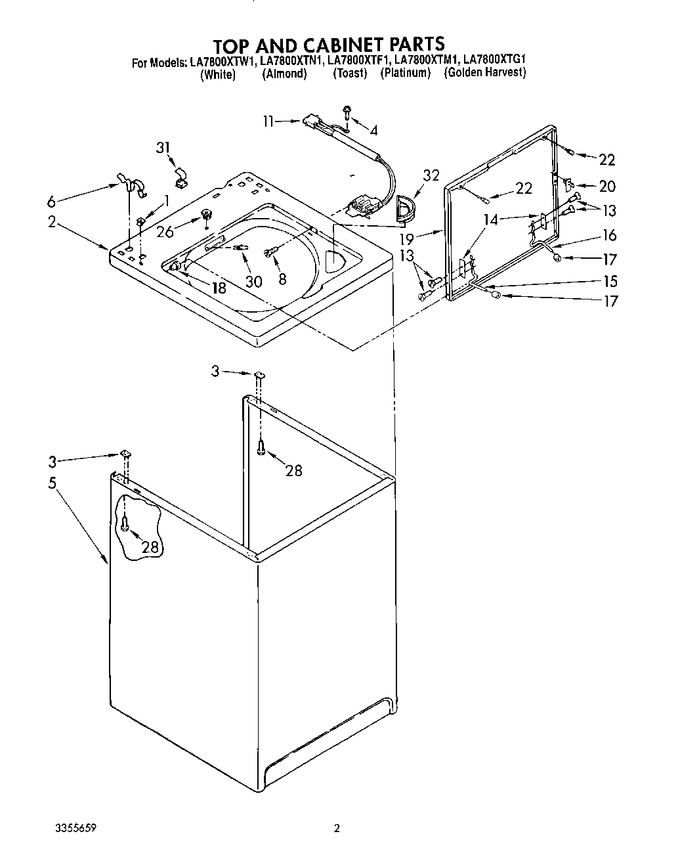 Diagram for LA7800XTW1