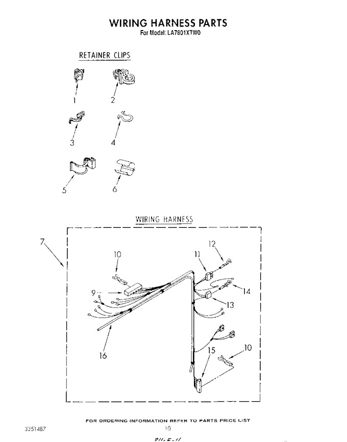 Diagram for LA7801XTW0