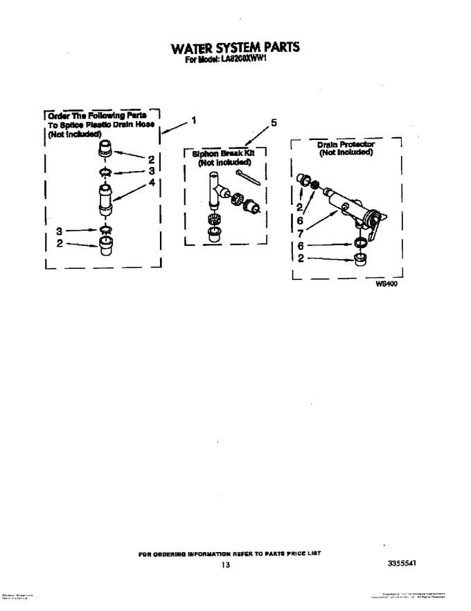 Diagram for LA8200XWW1