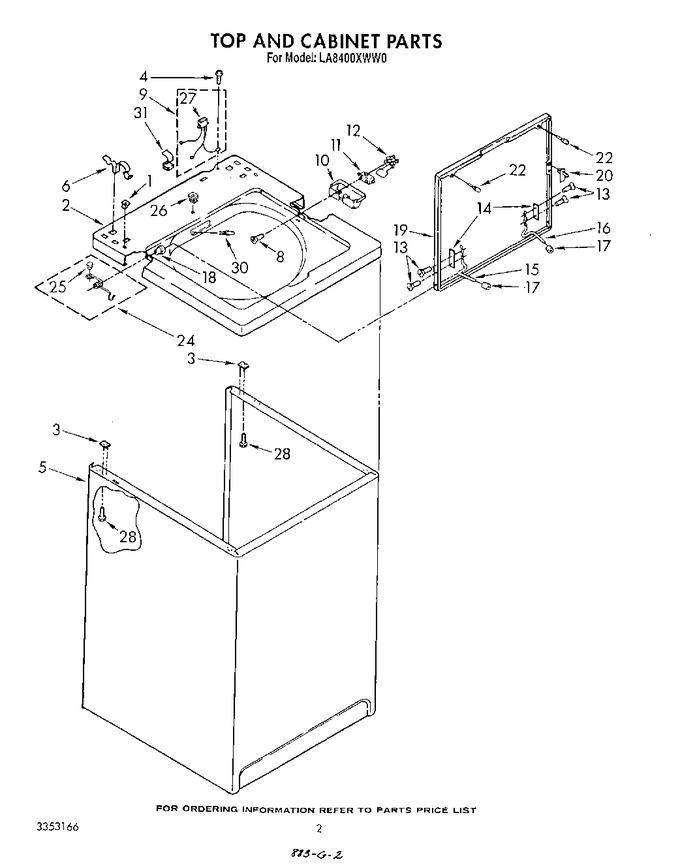 Diagram for LA8400XWG0