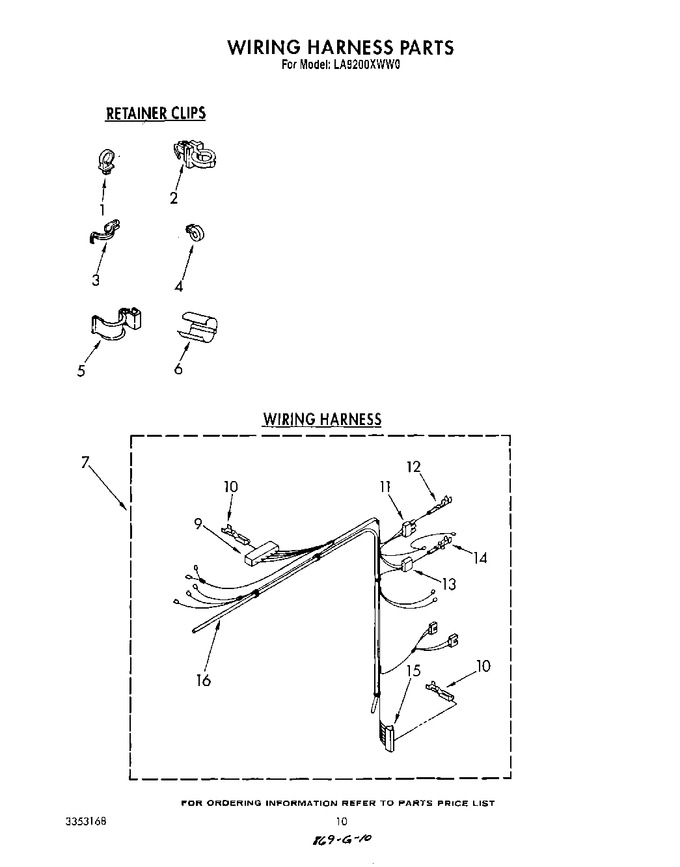 Diagram for LA9200XWM0