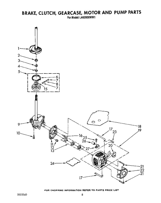 Diagram for LA9200XWM1