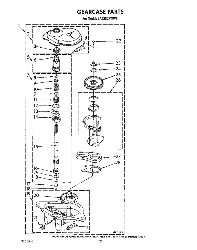 Diagram for LA9200XWM1