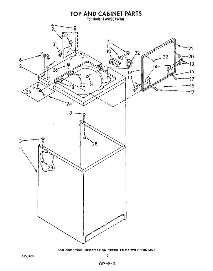 Diagram for LA9200XWW0