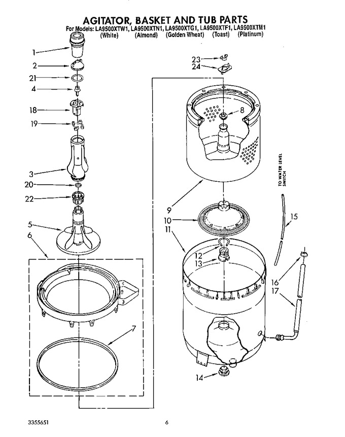 Diagram for LA9500XTF1