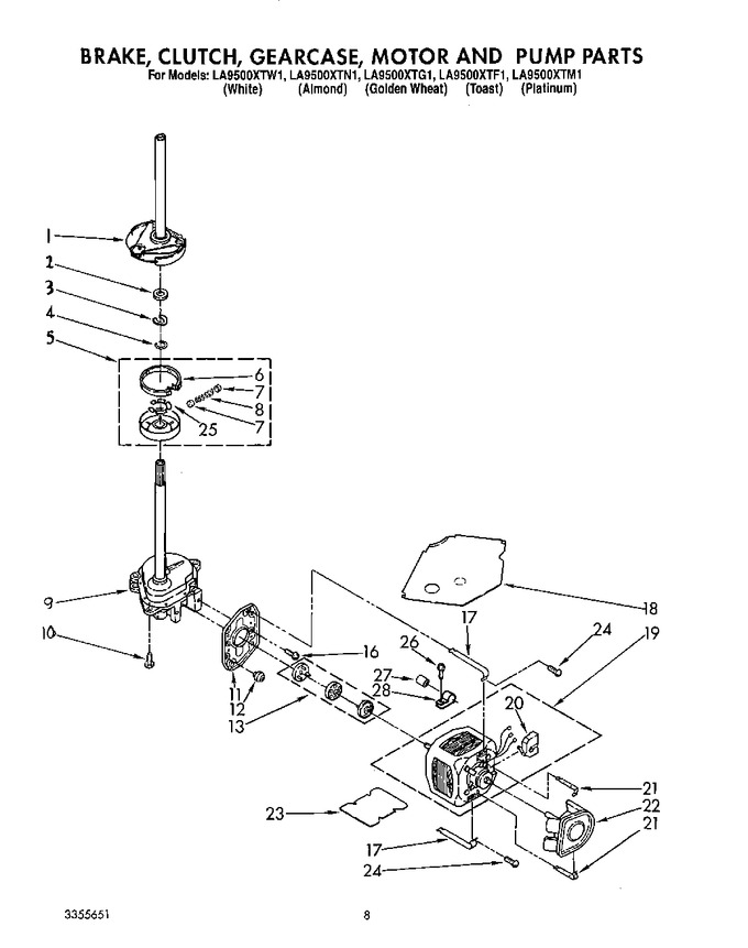 Diagram for LA9500XTF1