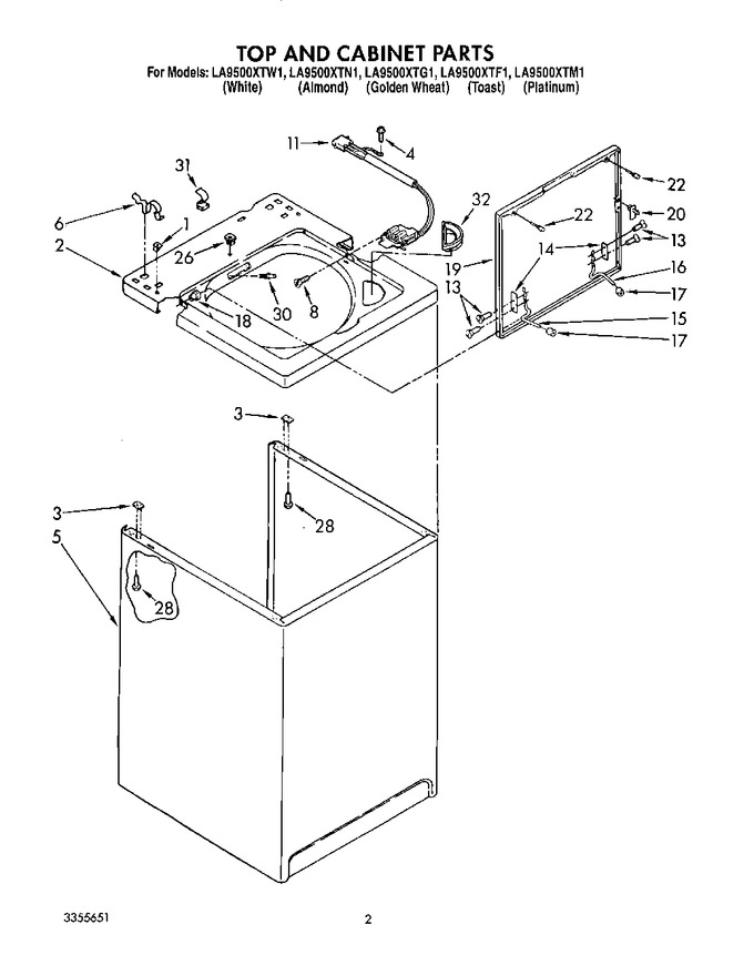 Diagram for LA9500XTF1