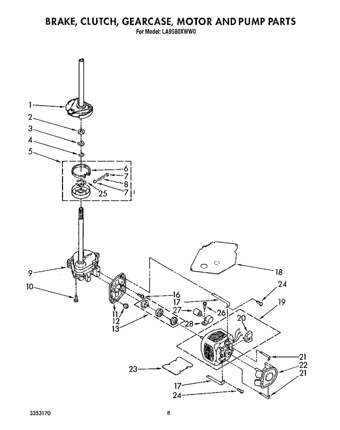 Diagram for LA9580XWF0