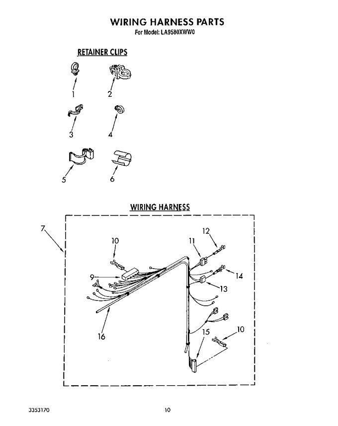 Diagram for LA9580XWN0