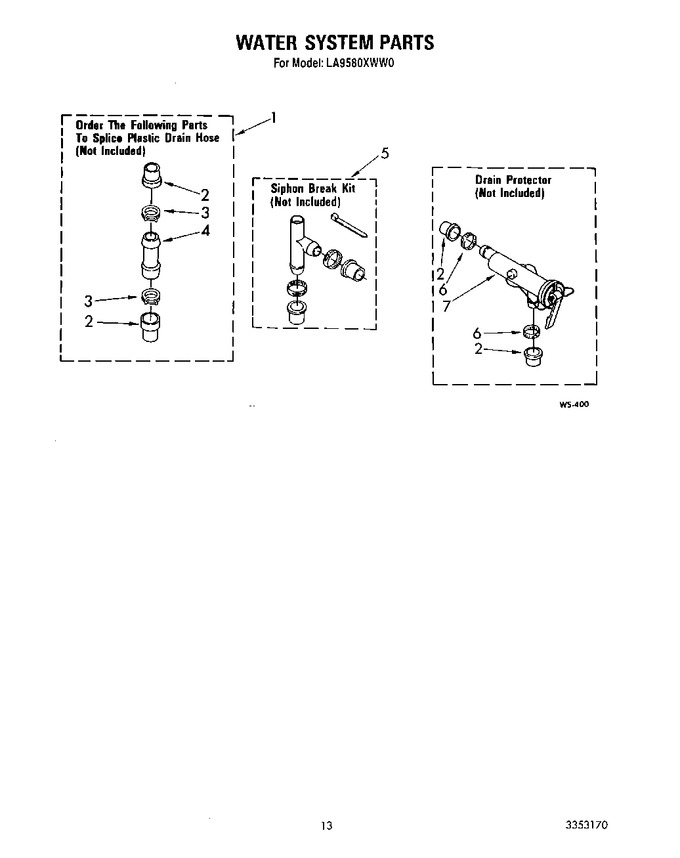 Diagram for LA9580XWF0