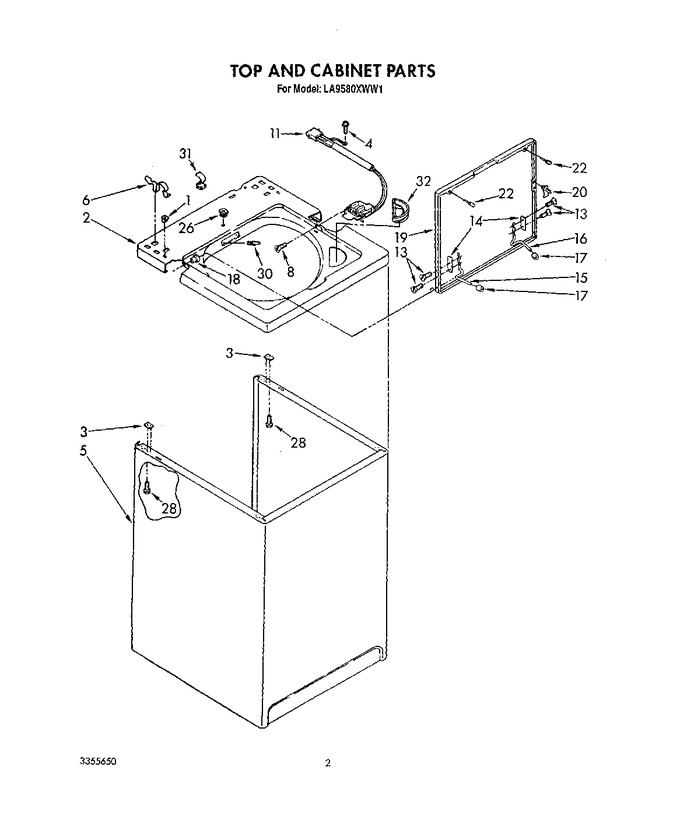 Diagram for LA9580XWF1