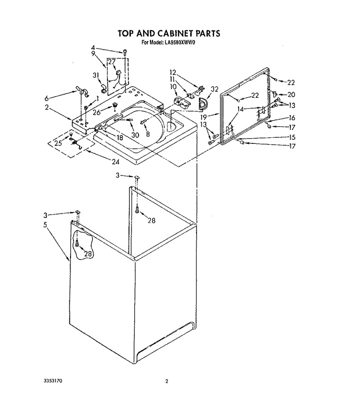 Diagram for LA9580XWM0