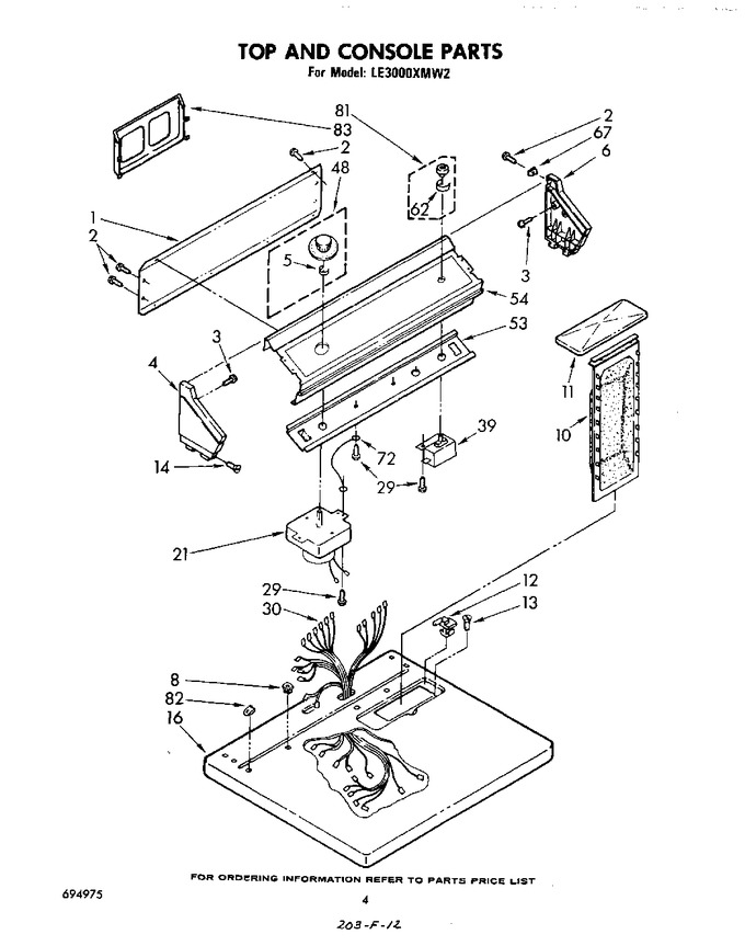 Diagram for LE3000XMW2