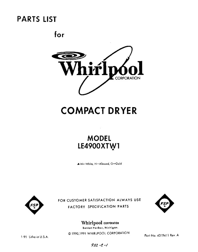 Diagram for LE4900XTG1