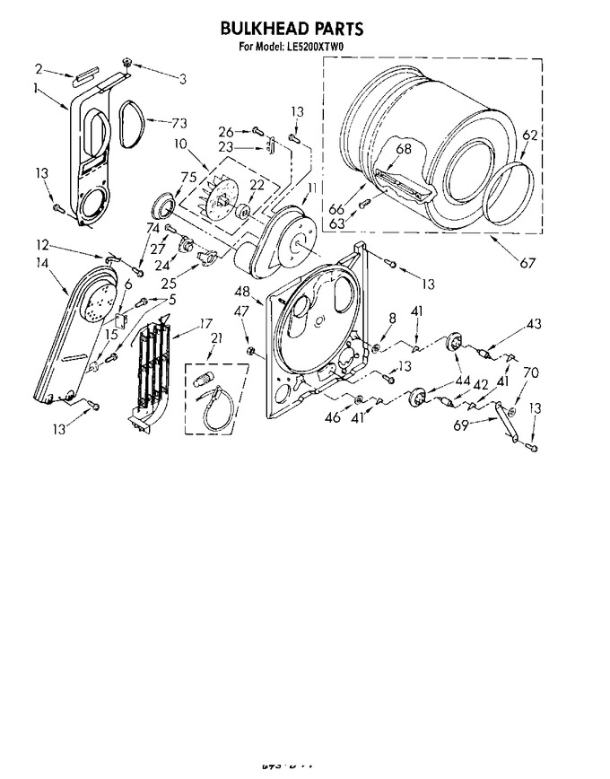 Diagram for LE5200XTW0