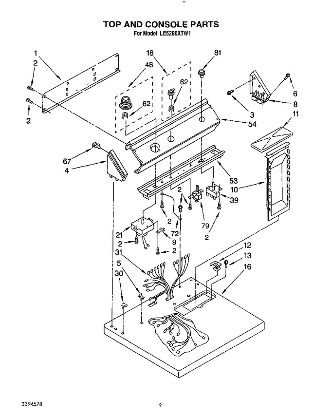Diagram for LE5200XTW1