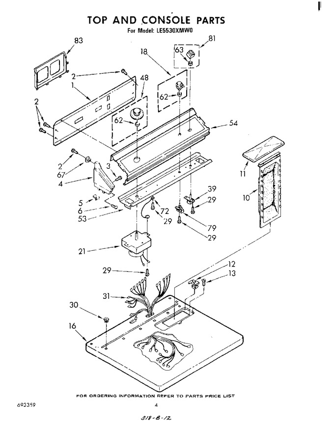 Diagram for LE5530XMW0