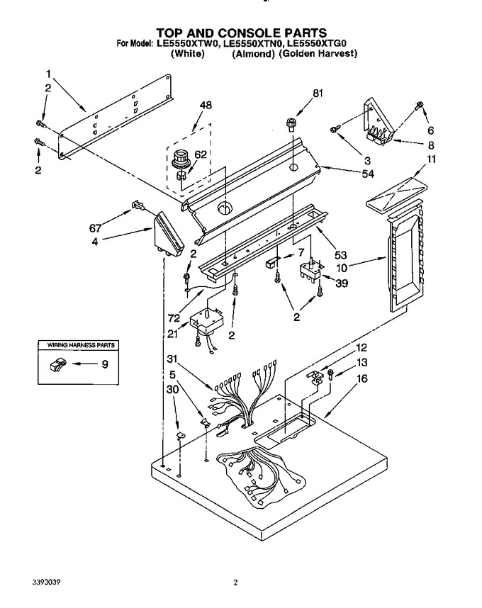 Diagram for LE5550XTN0