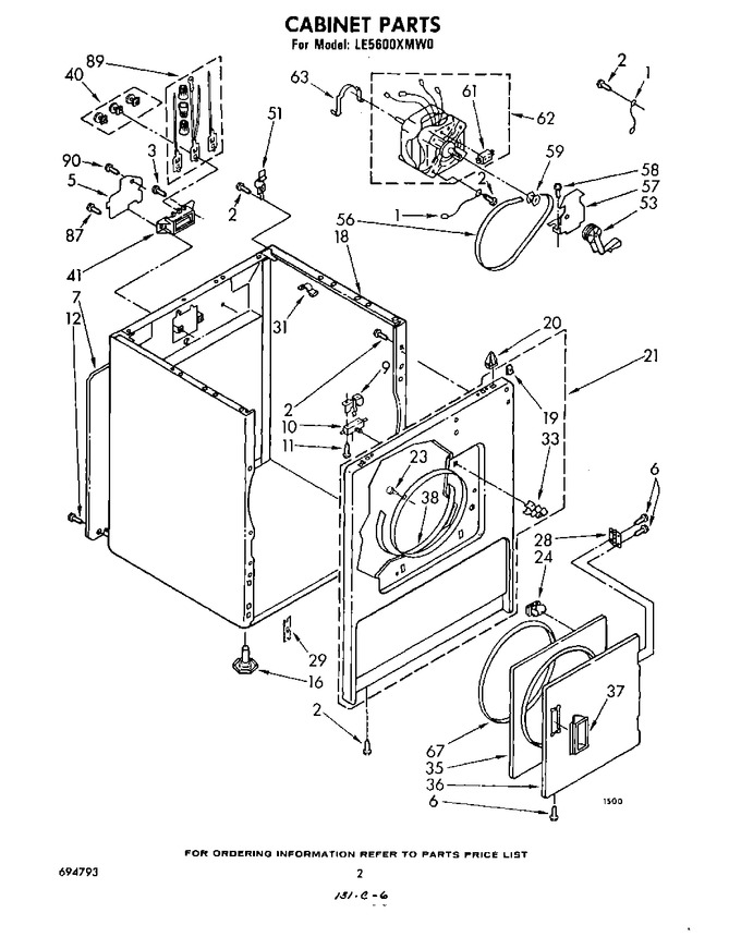 Diagram for LE5600XMW0