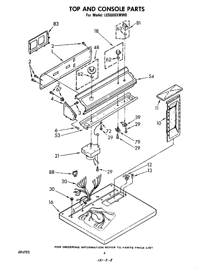 Diagram for LE5600XMW0