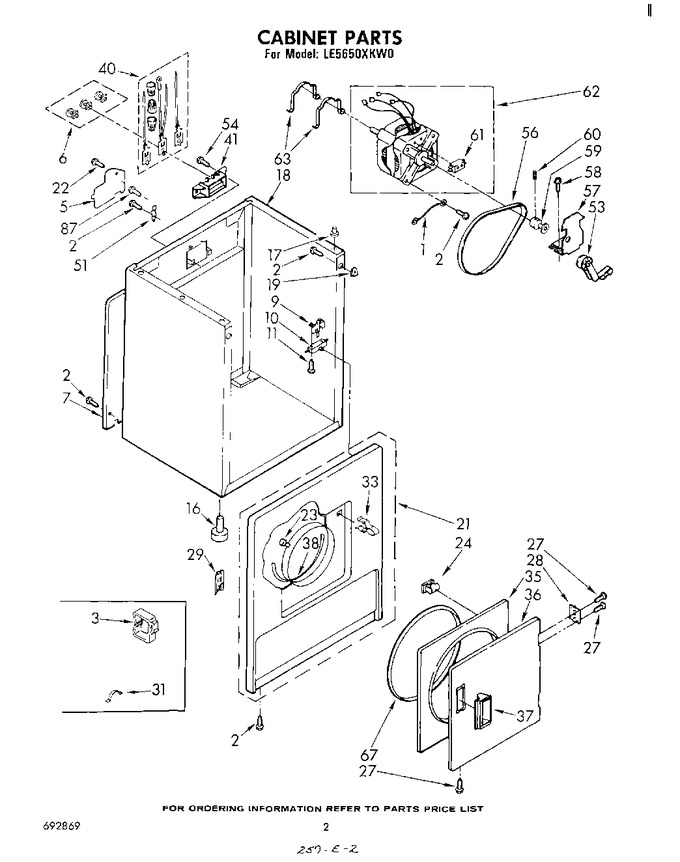 Diagram for LE5650XKW0
