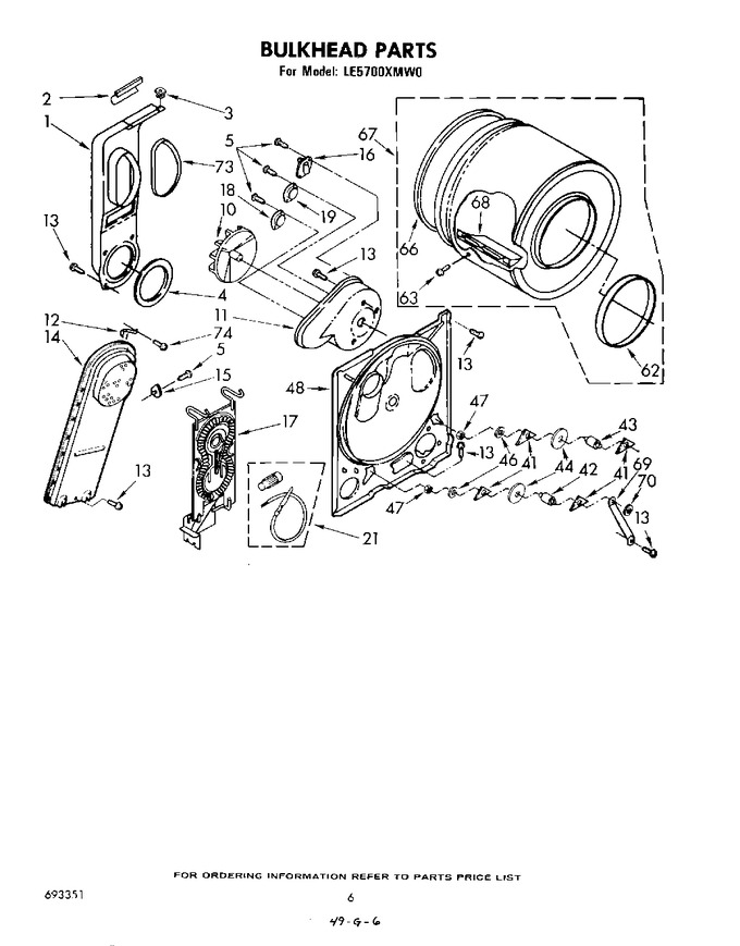 Diagram for LE5700XMW0