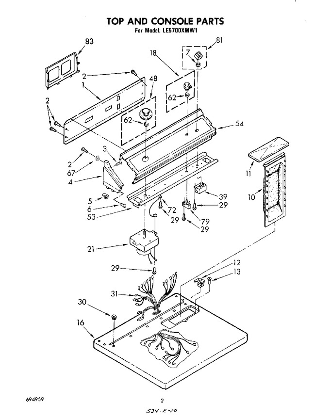 Diagram for LE5700XMW1
