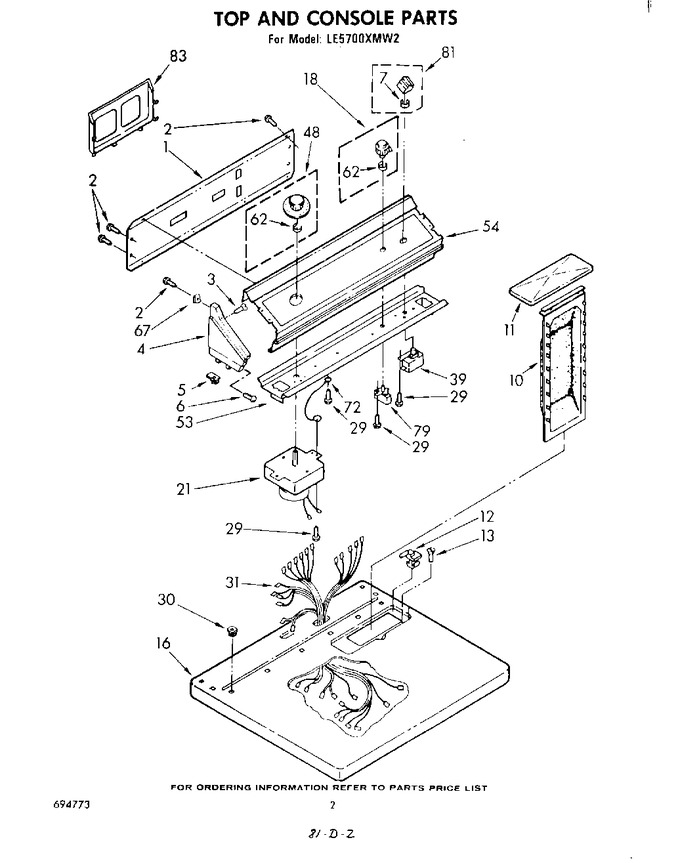 Diagram for LE5700XMW2